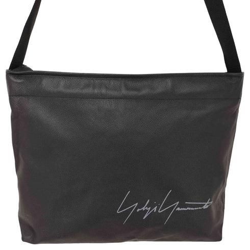 ヨウジヤマモト Yohji Yamamoto SIGNATURE LEATHER MINI TOTE BAG メンズ